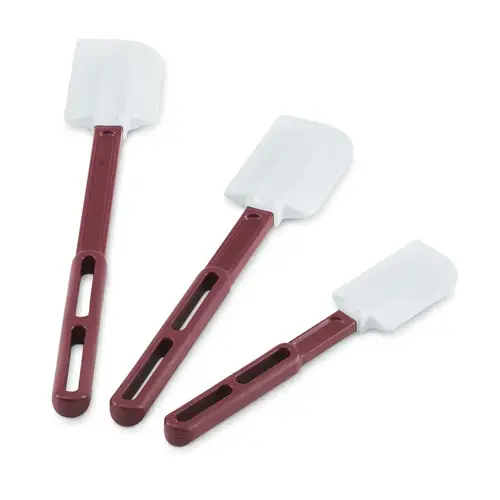 VOLLRATH 52010 SPATULA PLASTIC WHITE RED 10 INCH