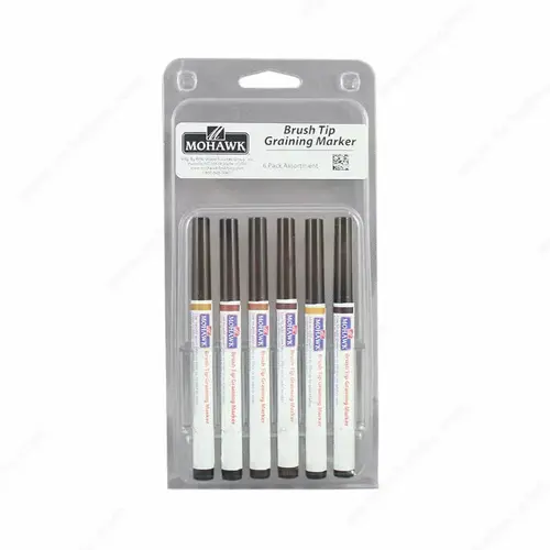 Mohawk M2652202 Brush Tip Graining Markers 6-Pack Assortment #2 - pack of 6