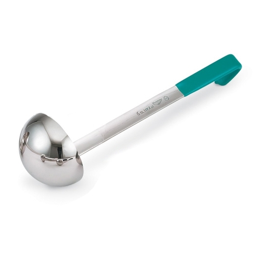 LADLE HEAVY DUTY ONE PIECE TEAL HANDLE