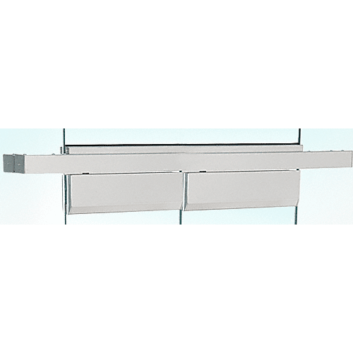 Satin Anodized 4-1/2" Custom Length Double Door Floating Header