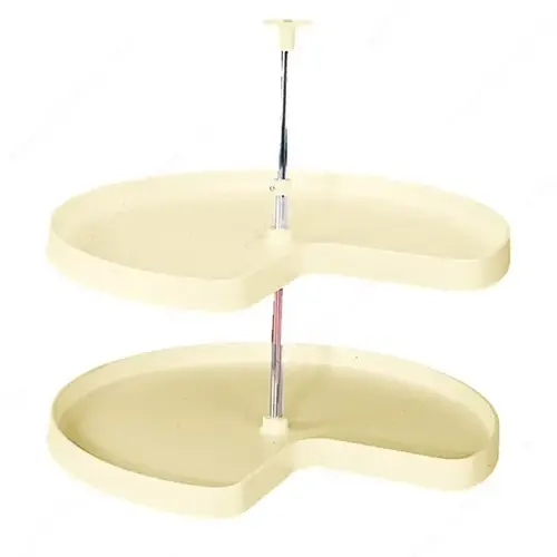 Lazy Susan 3/4 Swiveling Trays Almond