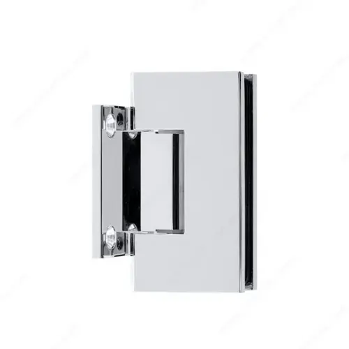 Riveo SH1HSQ90SW140 Pro Square Heavy-Duty GTW Hinge w/ Short Back Plate Bright Polished Chrome