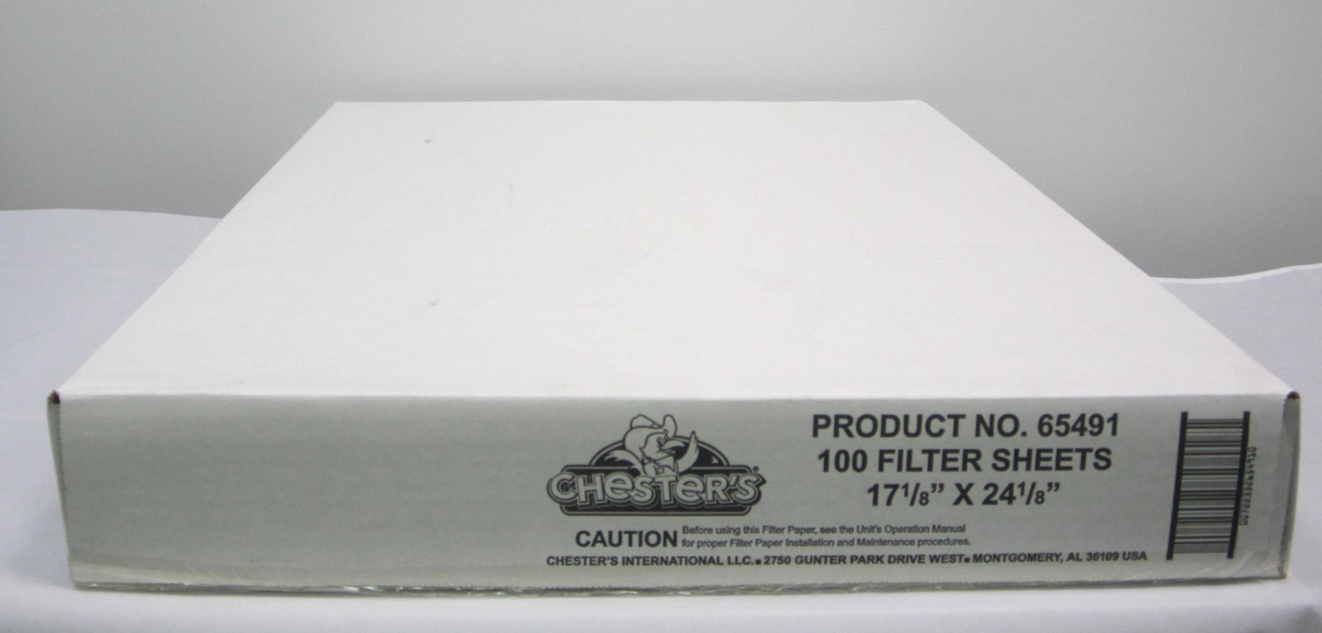 Chester S 65491 Filter Paper 17 125x24 12