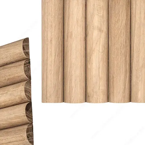 Richelieu Hardware TB383WH08 D corTambour  Solid Woods - Model 383