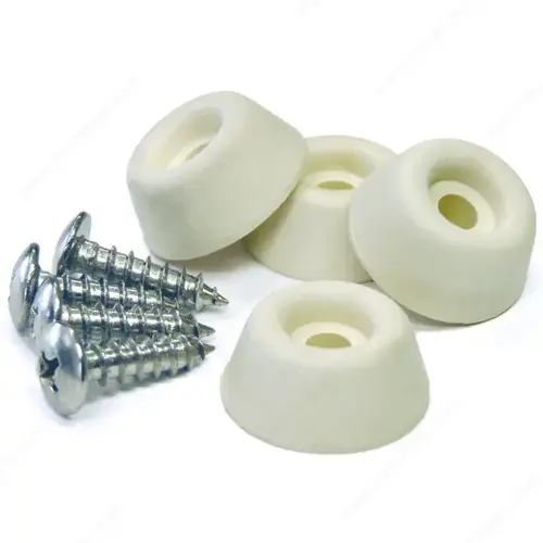 Protec V31943 Screw-On Rubber Bumpers Almond