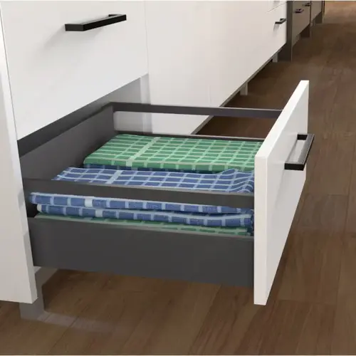 AXIAL Drawer With Gallery Rails - 84 mm Height Dark Gray