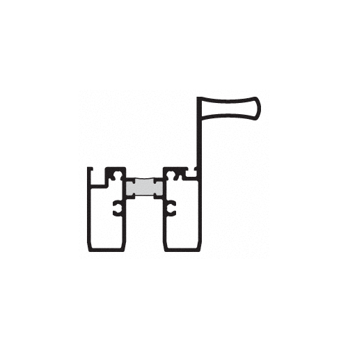 Mill Finish Single Hung Window Bottom Rail - 24'-2" Stock Length