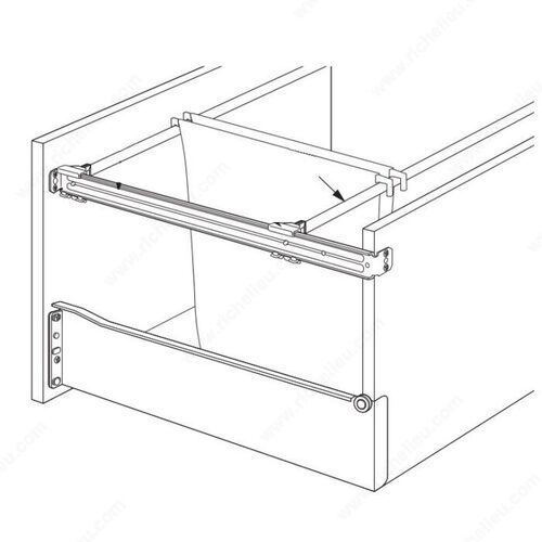 Grass GR30890 File Bar for Zargen File Rail System