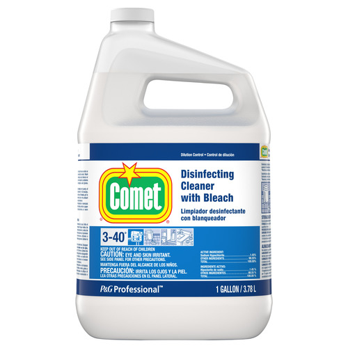 Comet Professional Comet Cleaner With Bleach Disinfecting Closed Loop, 1 Gallon