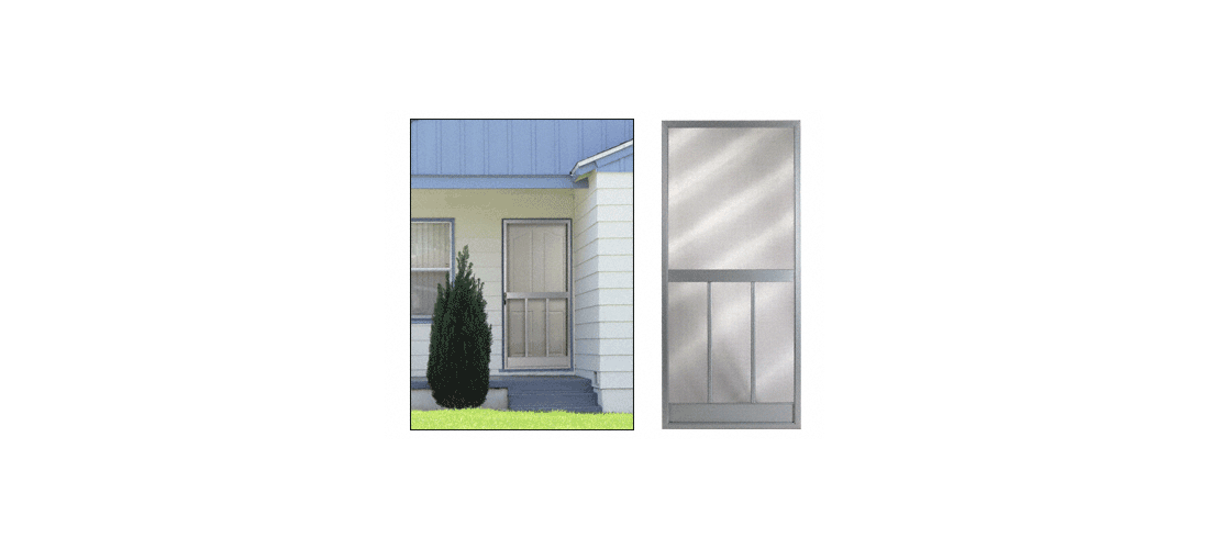 Columbia 2011001999 Custom Bravo Gray Hinged Steel Screen Door