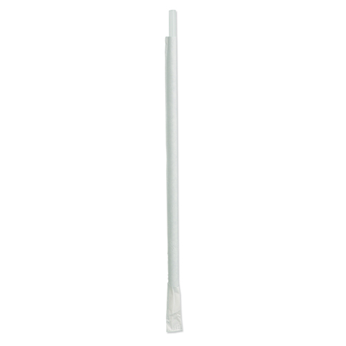 D & W Fine Pack 10.25 Inch Tall Giant Individually Wrapped Translucent Straw, 300 Each
