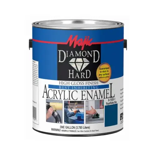 Diamondhard Anti-Rust Acrylic Paint, High Gloss Royal Safety Blue, Gallon