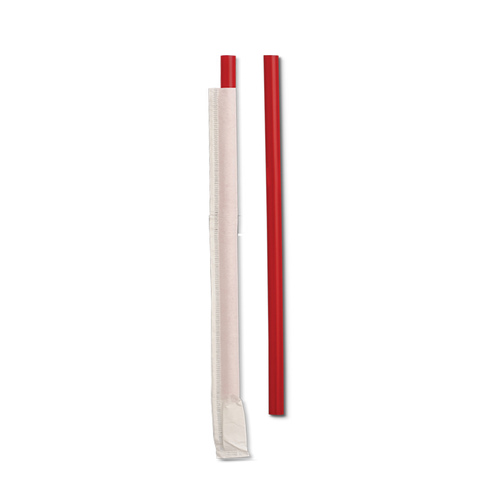 7.75 GIANT WRAPPED RED STRAW