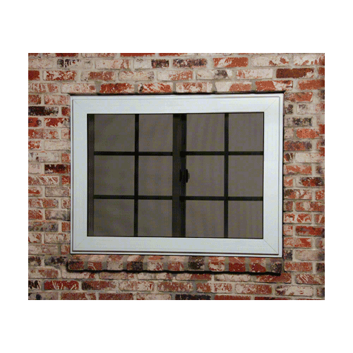 CRL GWEHTLGYC Security Screen Light Gray Finish Custom Size Quick