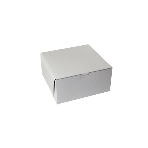 BOXIT 10105B-261 WHITE LOCK CORNER BAKERY BOX 10X10X5