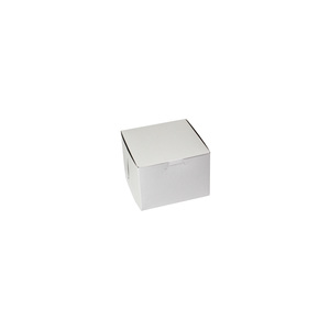 BOXIT 554B-261 WHITE LOCK CORNER BAKERY BOX 5.5X5.5