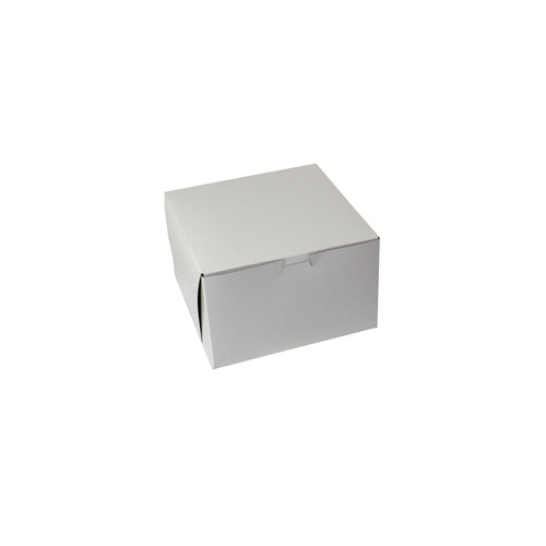 BOXIT 885B-261 WHITE LOCK CORNER BAKERY BOX 8X8X5