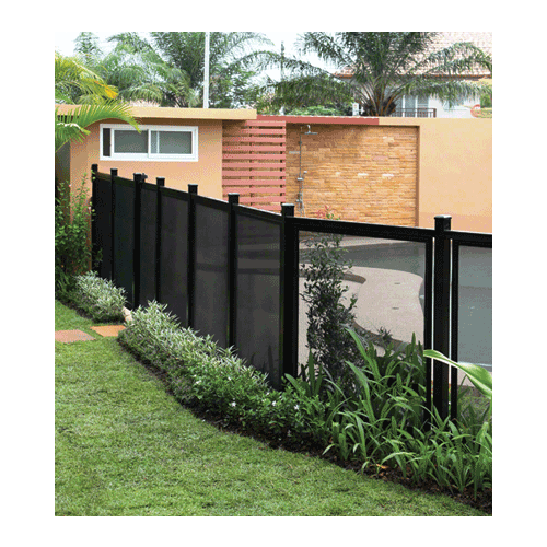 CRL GFPBLC Security Screen Black Finish Custom Size Fence System