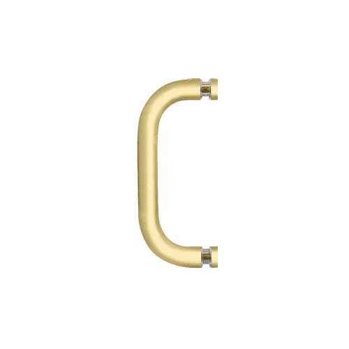 Satin Brass 8" Single-Sided Solid 3/4" Diameter Pull Handle Without Metal Washers