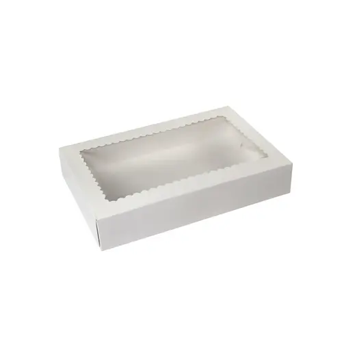 BAKERY BOX WINDOWED 1 PIECE WHITE