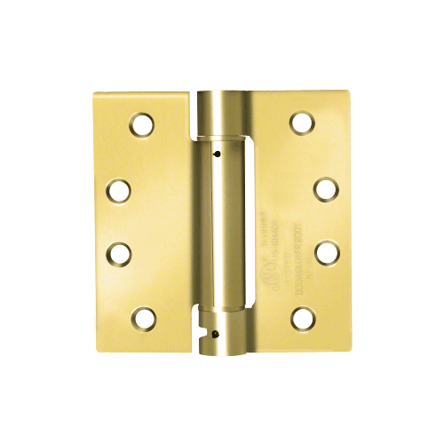 4-1/2" Polished Brass Heavy-Duty Spring Hinge