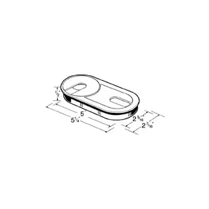 Hardware Concepts, Inc. 6385-058 3PC OVAL WIRE GROMMET 5 X2-1/4 BRN Brown - pack of 50