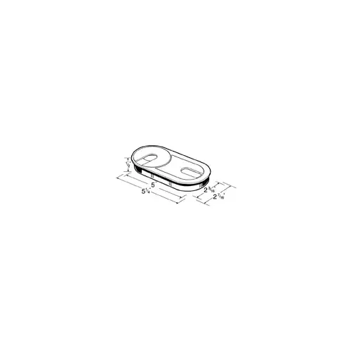 Hardware Concepts, Inc. 6385-058 3PC OVAL WIRE GROMMET 5 X2-1/4 BRN Brown - pack of 50