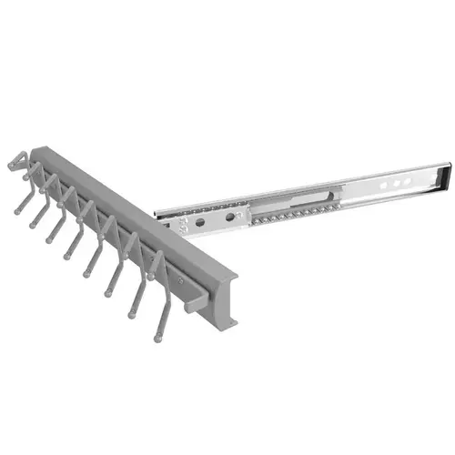 Sidelines CSWTRSL-14-SN-1 SIDELINES SWIVEL TIE RACK STN NKL 14