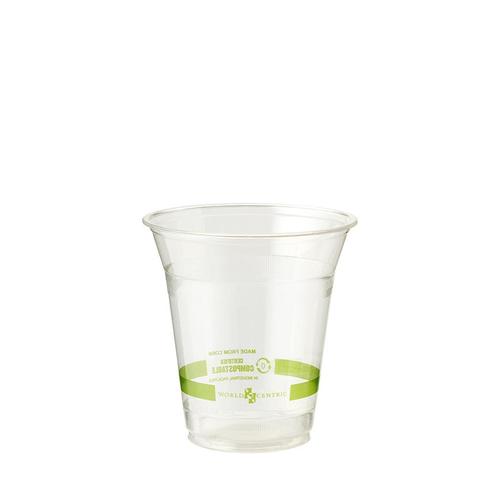 WORLD CENTRIC CP-CS-12 CUP CLEAR COMPOSTABLE CORN STARCH