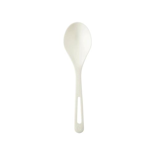 WORLD CENTRIC SO-PS-B World Centric Tpla Compostable Corn Starch Soup Spoon, 50 Each