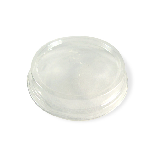 World Centric 4-9 Ounce Ingeo Compostable Clear Raised Lid, 50 Each