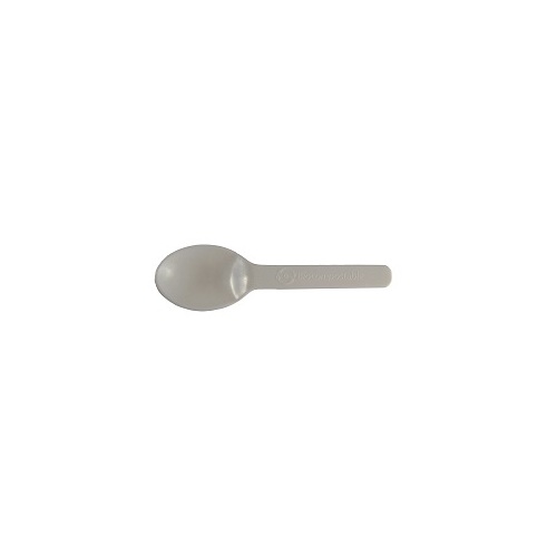 WORLD CENTRIC SP-CS-3 3in Tasting Spoons - PLA - Upto 120 F - Compostable - Case of 3000