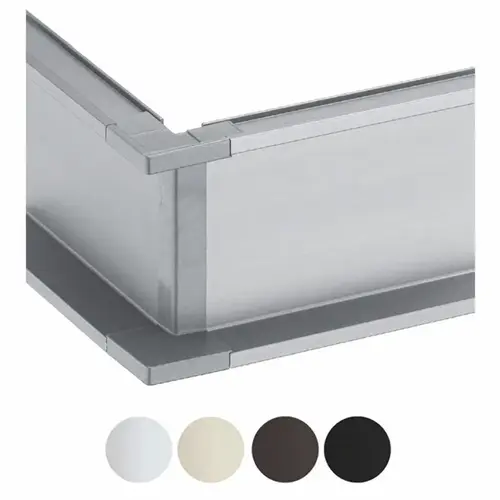 Schwinn 59288 OUTER CORNER FOR ALU C-CHANNELS SILVER - pack of 25