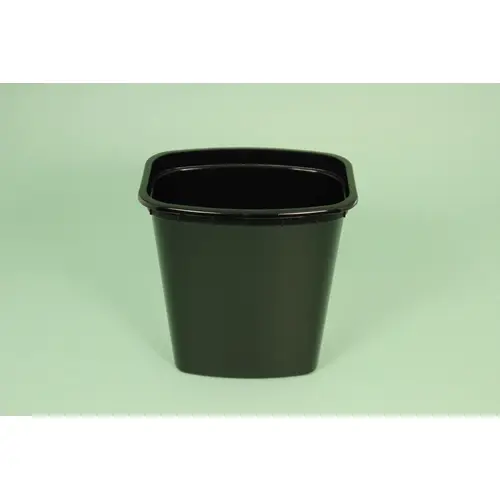 DELICUBE DR-532-BB 32OZ RECTANGLE DELI BLACK CONTAINER