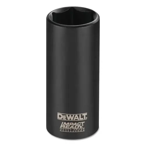 Impact Ready Deep Sockets, 7/16 in, 3/8 in Drive Black Oxide