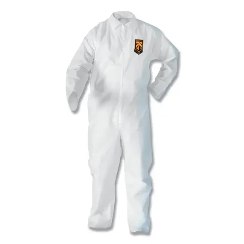KLEENGUARD 49006 KleenGuard  A20 Breathable Particle Protection Coverall, White, 3X-Large, ZF - pack of 20