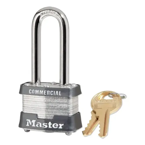 Master Lock 3KA0495 No. 3 Laminated Steel Padlock, 9/32 in Master Lock 3KA0495 No. 3 Laminated Steel Padlock, 9/32 in
