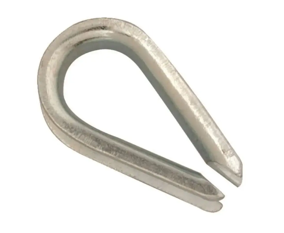 Campbell T7670629-XCP10 Wire Rope Thimble Galvanized Zinc 1