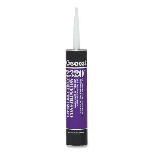 2320  and 2321 Construction Tripolymer Gutter and Narrow Seam Sealant, 5 oz, Squeeze Tube, White