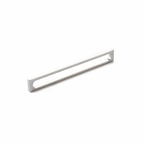 8-3/8" Cafe Modern Oval Slot Cabinet Pull with 8" Center to Center Polished Nickel Finish