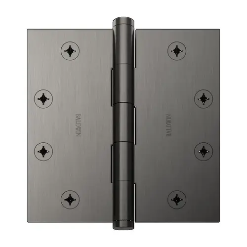 4-1/2" x 4-1/2" Mortise Square Hinge Graphite Nickel Finish