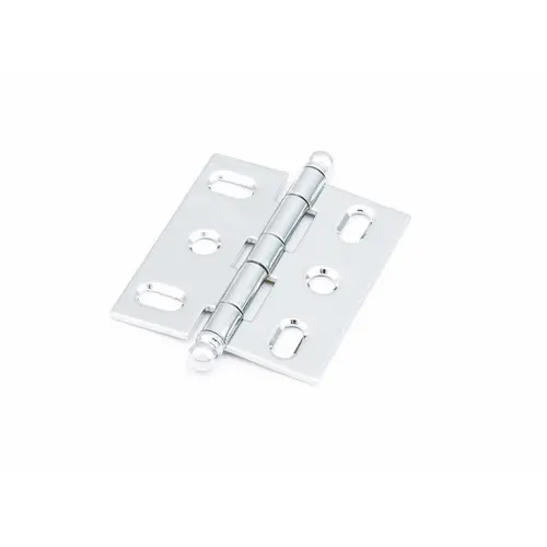 Ball Tip Mortise Cabinet Hinge Bright Chrome Finish