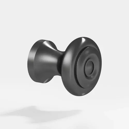 129 Series 7/8" Cabinet Knob Matte Graphite Finish