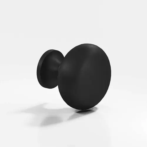 193 Series 1-1/2" Cabinet Knob Matte Satin Black Finish