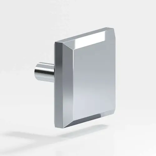 126 Series 1-1/4" Square Cabinet Knob Polished Chrome Finish