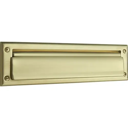 Letter Box Plate Lifetime Satin Brass Finish