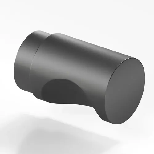 144 Series 1/2" Cabinet Knob Matte Graphite Finish