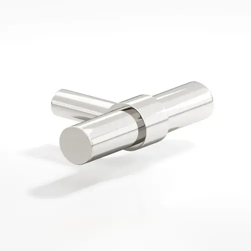 1501 Series T Cabinet Knob with Straight Leg Polished Nickel Finish