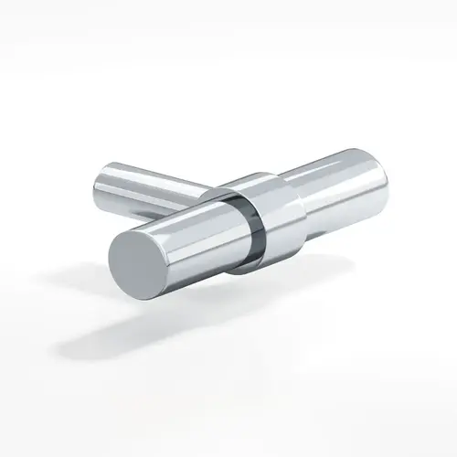 1501 Series T Cabinet Knob with Straight Leg Polished Chrome Finish