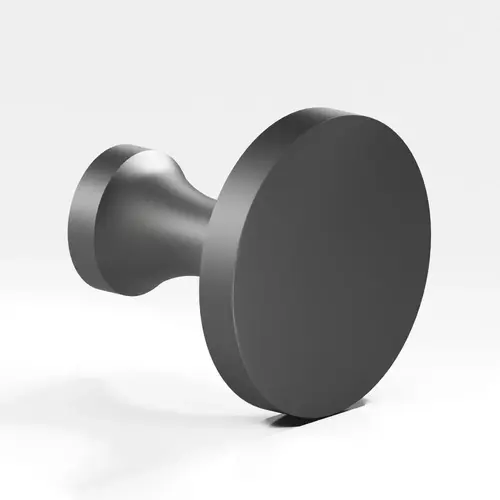 172 Series 1-1/2" Round Cabinet Knob Matte Graphite Finish